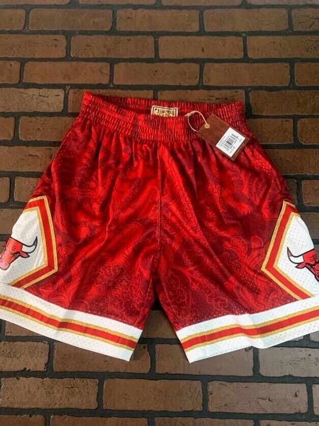 CHICAGO BULLS Mitchell & Ness Swingman CNY 4.0 Basketball Shorts ~Never Worn~