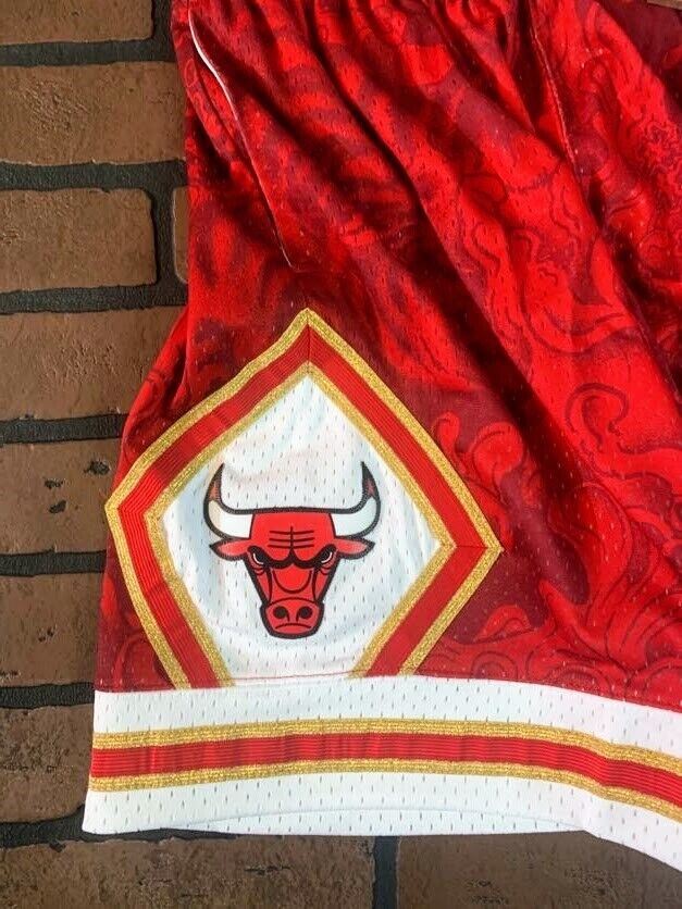 CHICAGO BULLS Mitchell & Ness Swingman CNY 4.0 Basketball Shorts ~Never Worn~