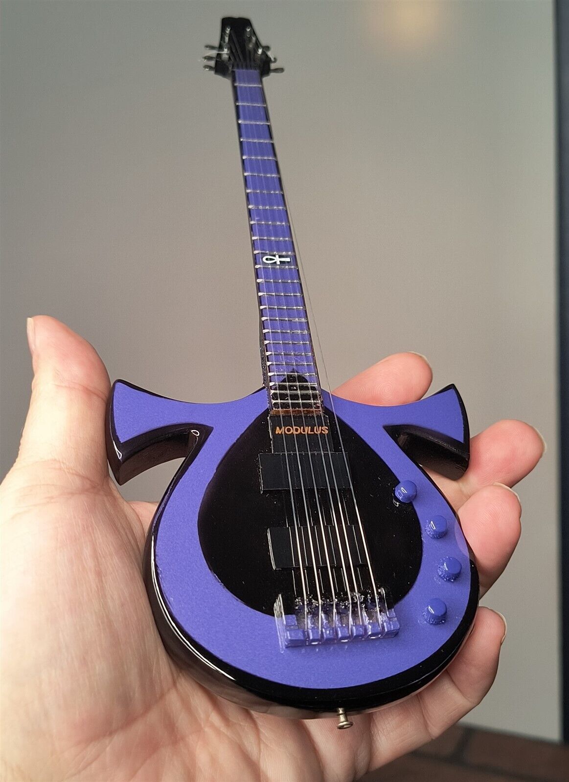 OTEIL BURBRIDGE-Signature Ankh 6 String 1:4 Scale Replica Bass Guitar~Axe Heaven