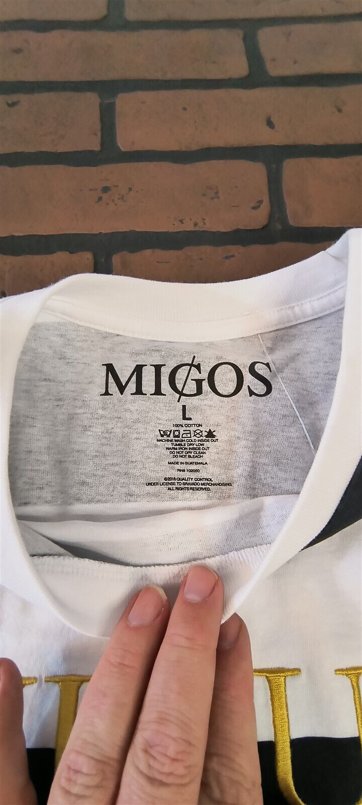 MIGOS - 2018 Embroidered Striped Culture shirt ~Licensed / Never Worn~ M L XL