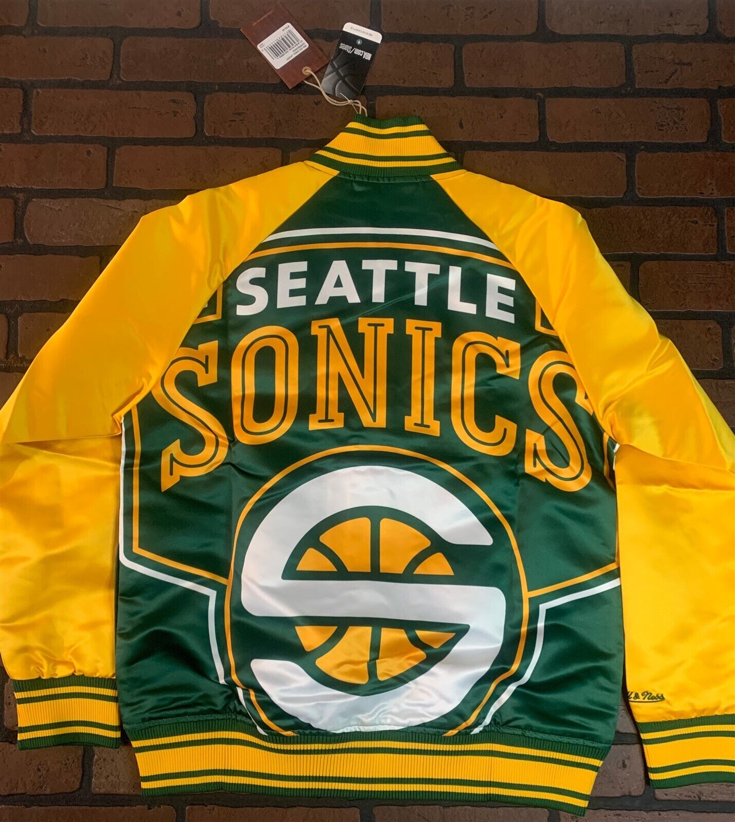 SEATTLE SONICS Mitchell & Ness Colossal Jacket ~Never Worn~ M