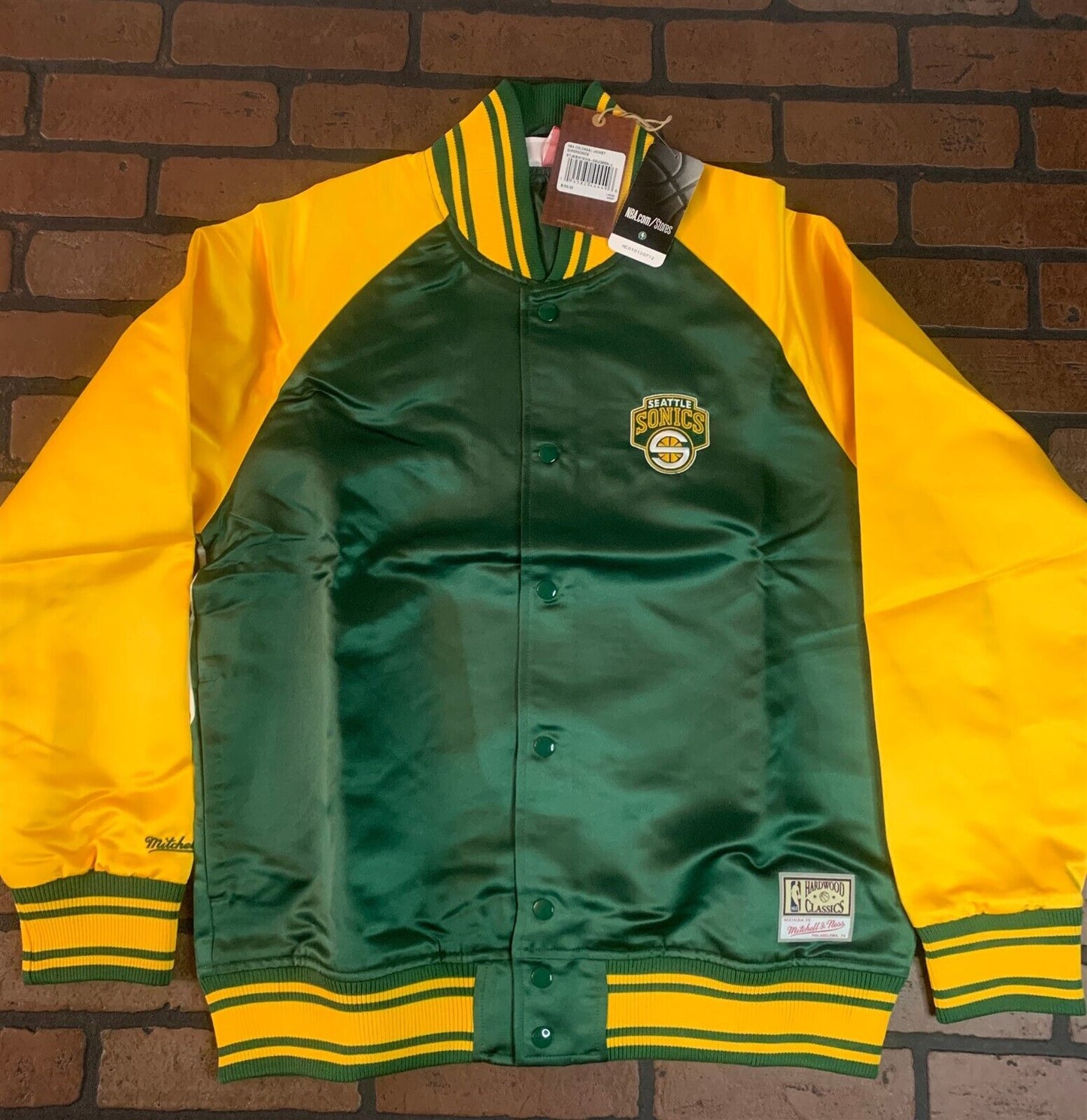 SEATTLE SONICS Mitchell & Ness Colossal Jacket ~Never Worn~ M