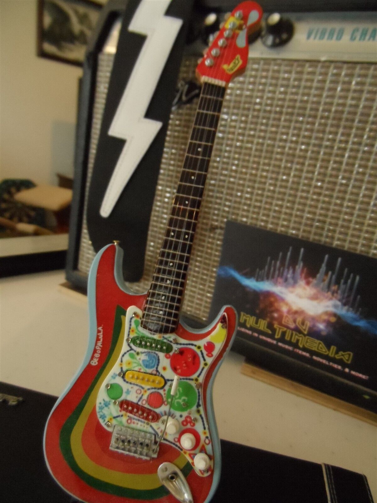 GEORGE HARRISON - Rocky Strat 1:4 Scale Replica Guitar ~Axe Heaven~