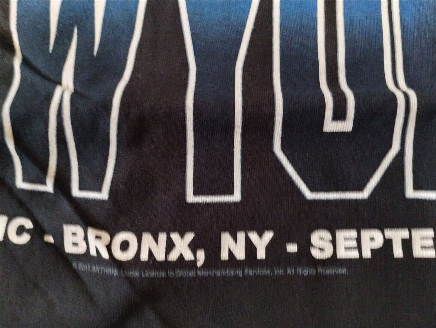 ANTHRAX - 2011 Worship Music New York T-shirt ~Never Worn~ L XL