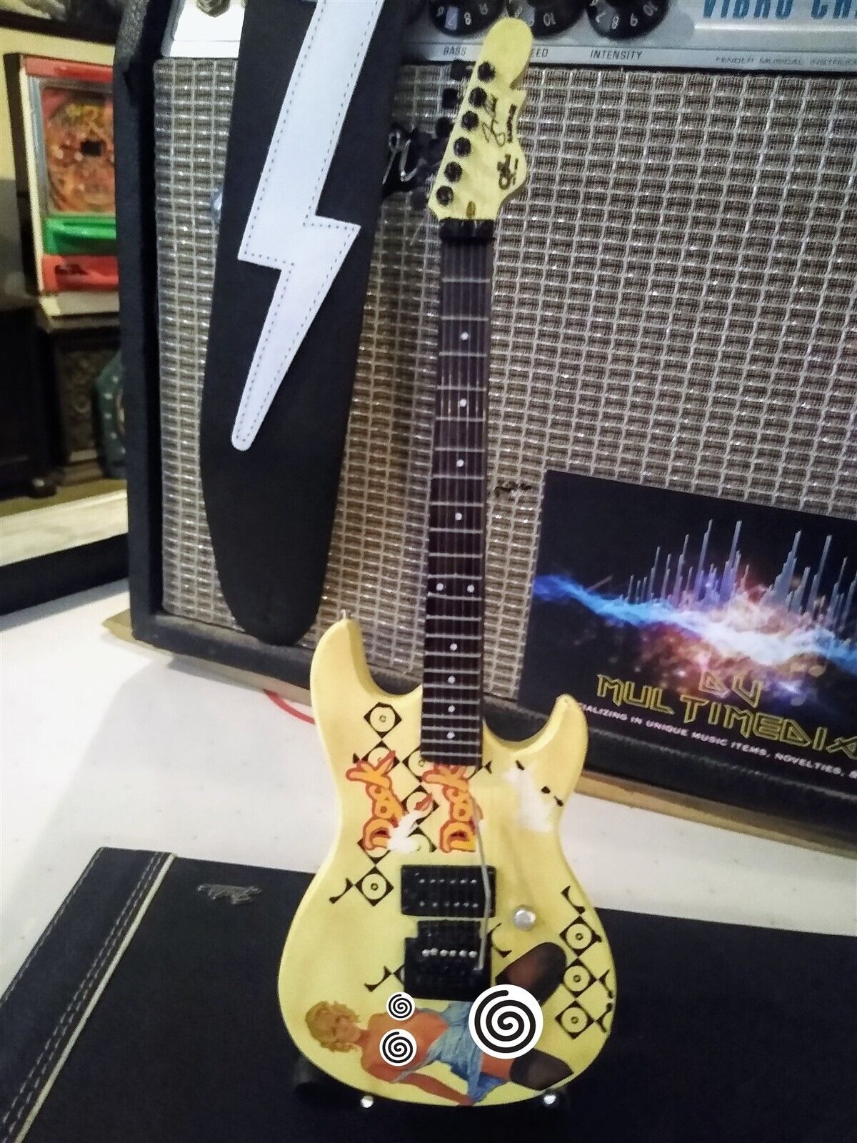 JERRY CANTRELL Vintage Blue Dress G&L Rampage1:4 Scale Replica Guitar~Axe Heaven