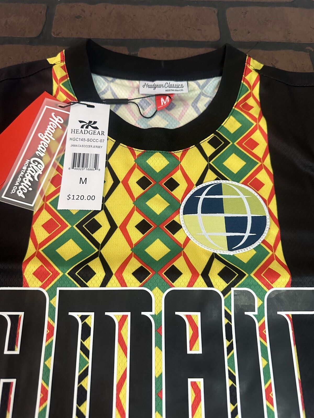 JAMAICA 1990 World Cup National Team Headgear Classics Soccer Jersey~Never Worn~