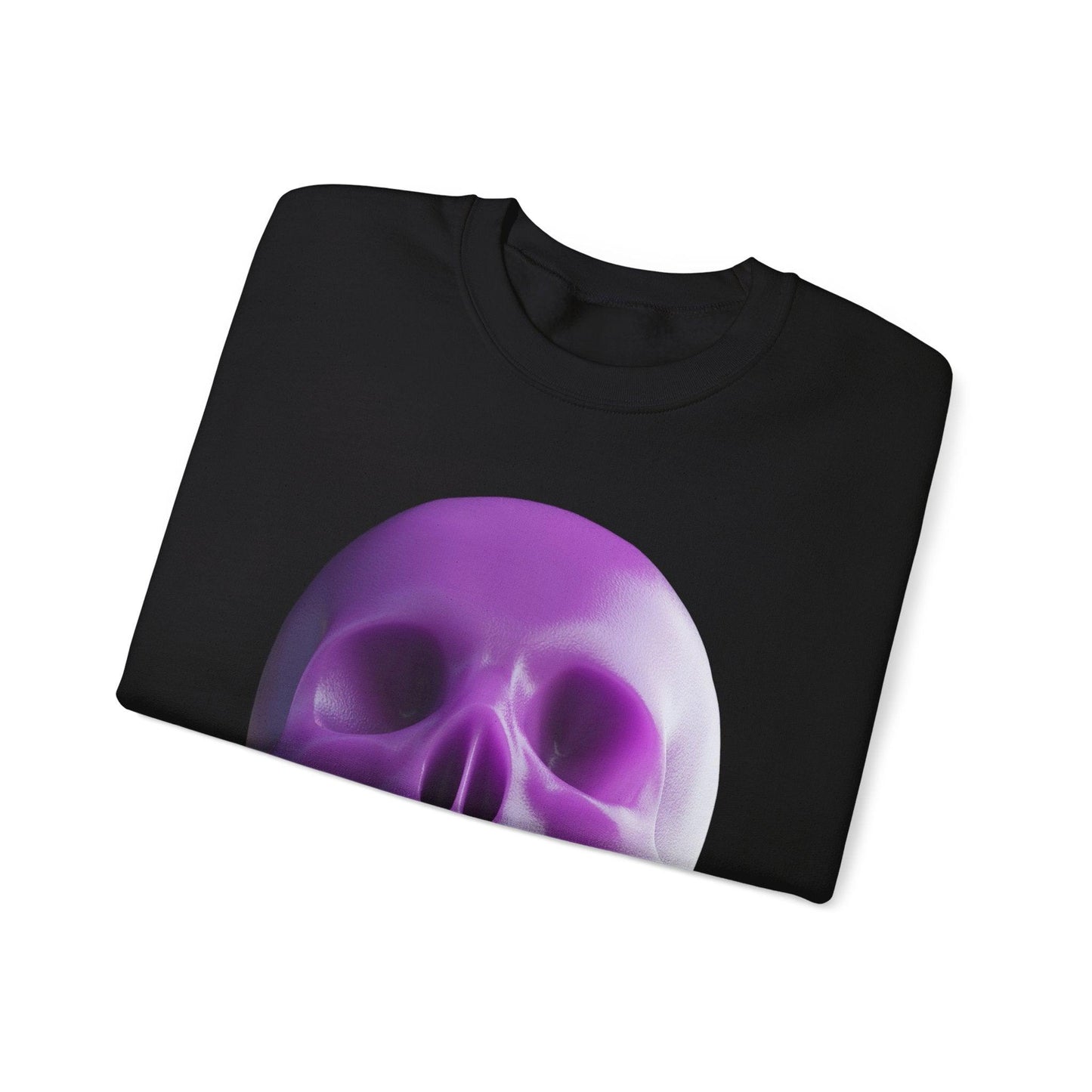 The Purple Skull of Glory Unisex Heavy Blend™ Crewneck Sweatshirt - Lizard Vigilante