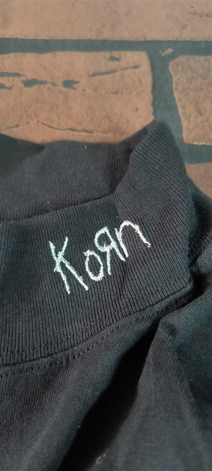 KoRn-Vintage 1998 Issues Embroidered Turtle Neck Vintage T-shirt~Never Worn~L XL