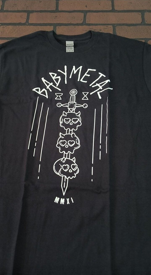 BABY METAL - MMXI Skulls on Swords T-shirt ~Never Worn~ M