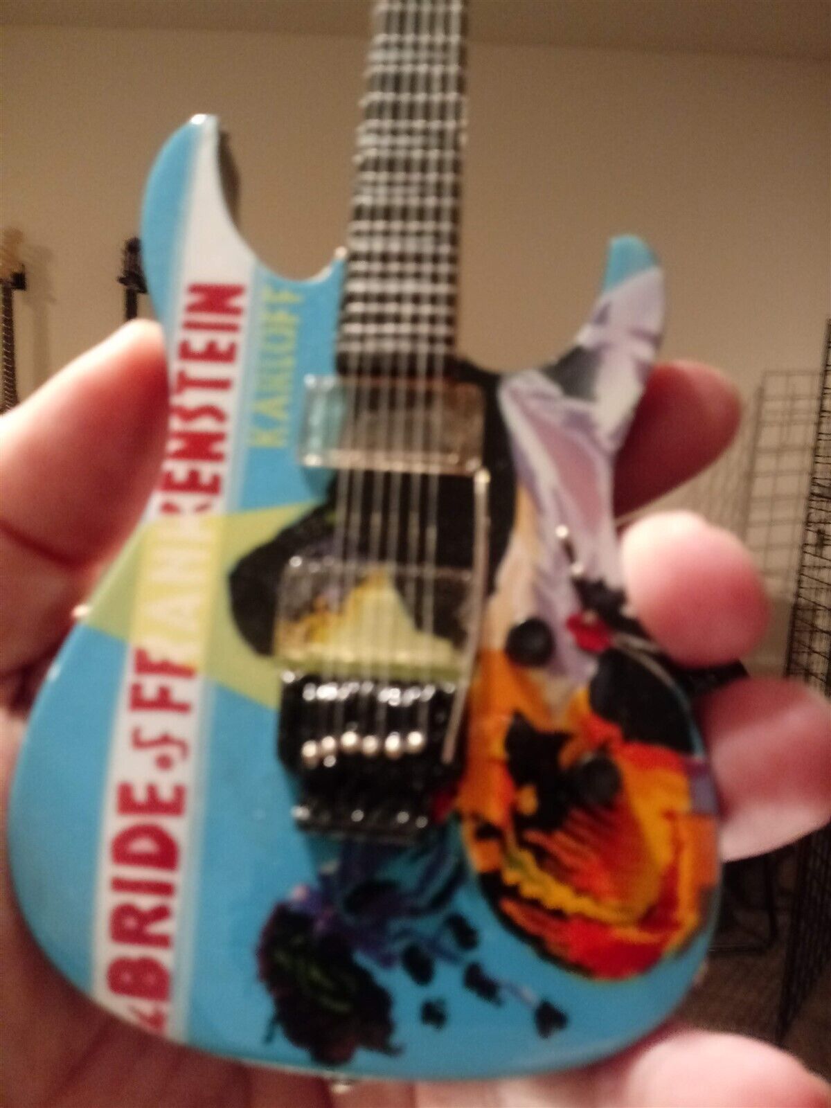 KIRK HAMMETT - Bride of Frankenstein Replica 1:4 Scale Guitar ~Axe Heaven~