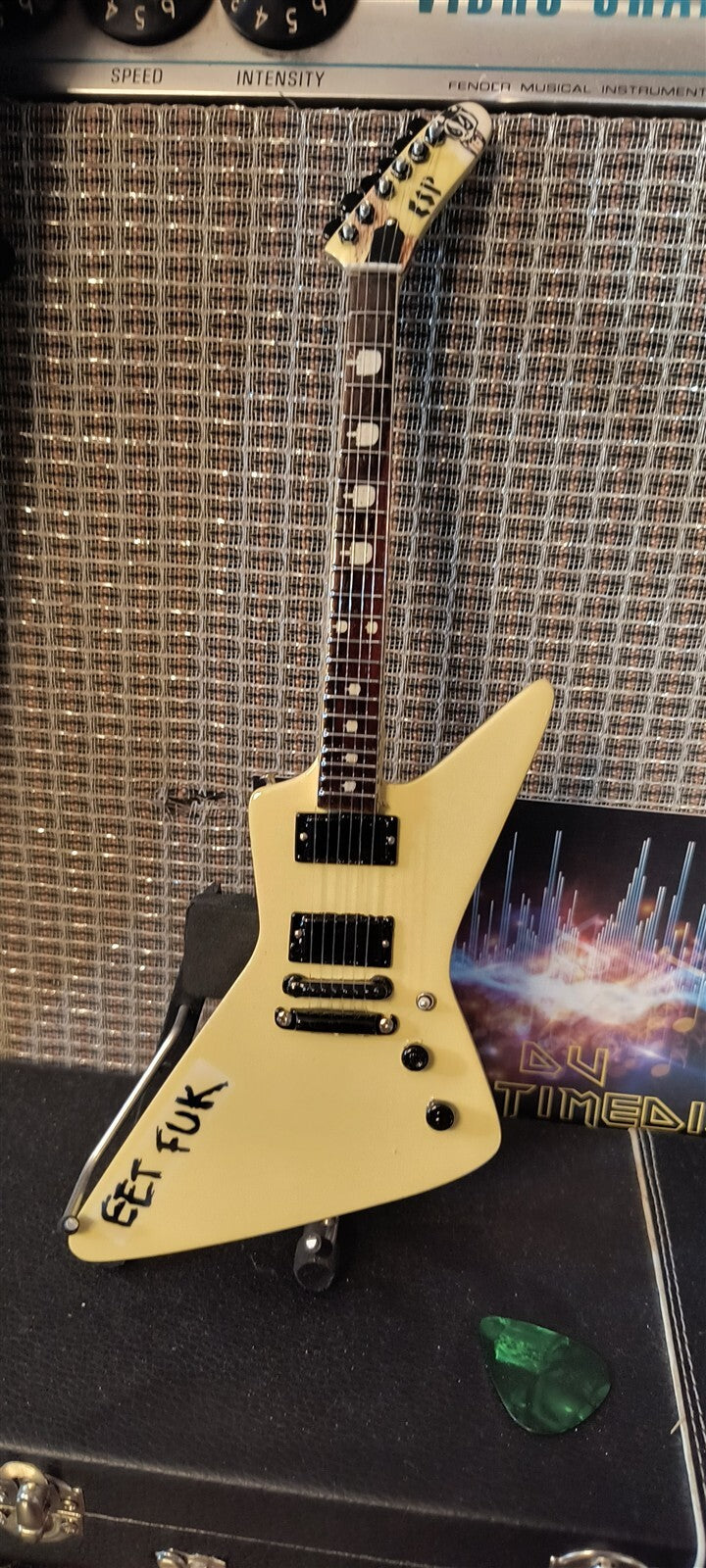 JAMES HETFIELD (Metallica) -eet fuk ESP MX-220 1:4 Scale Guitar ~Axe Heaven~