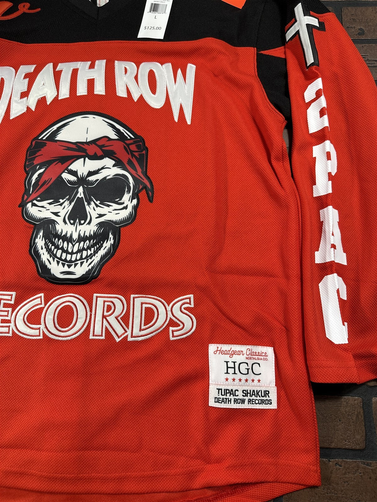 DEATH ROW RECORDS Headgear Classics Hockey Jersey ~Never Worn~ M L XL 2XL