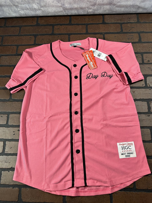 PINKY'S Day Day Headgear Classics Pink Baseball Jersey ~Never Worn~ M L XL XXL