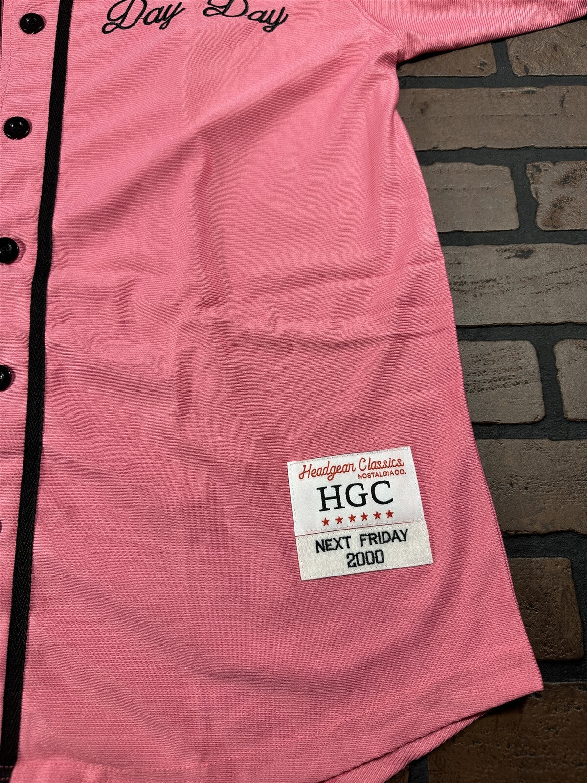 PINKY'S Day Day Headgear Classics Pink Baseball Jersey ~Never Worn~ M L XL XXL