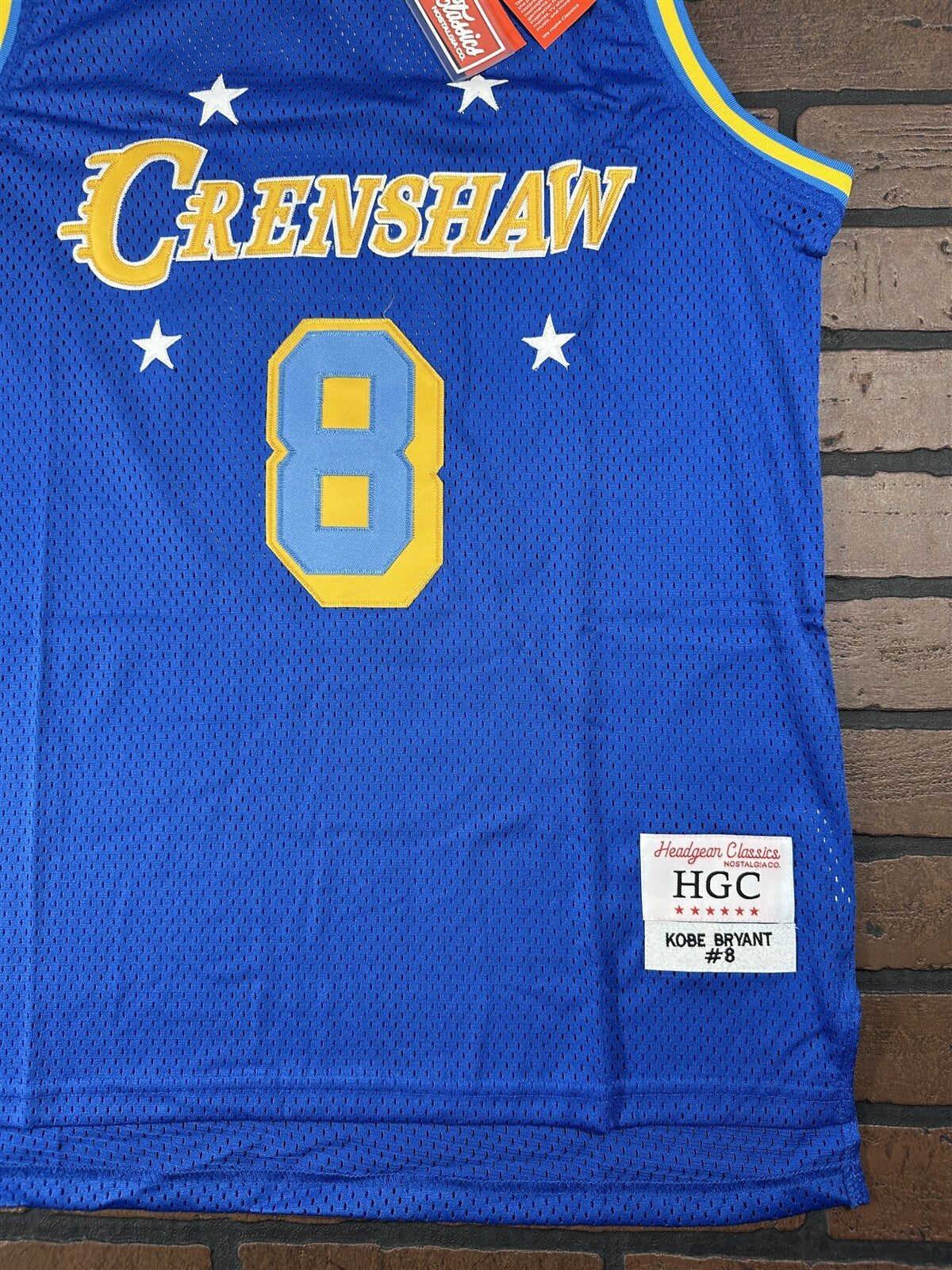CRENSHAW BRYANT #8 Headgear Classics Blue Basketball Jersey ~New~ M L XL 2XL