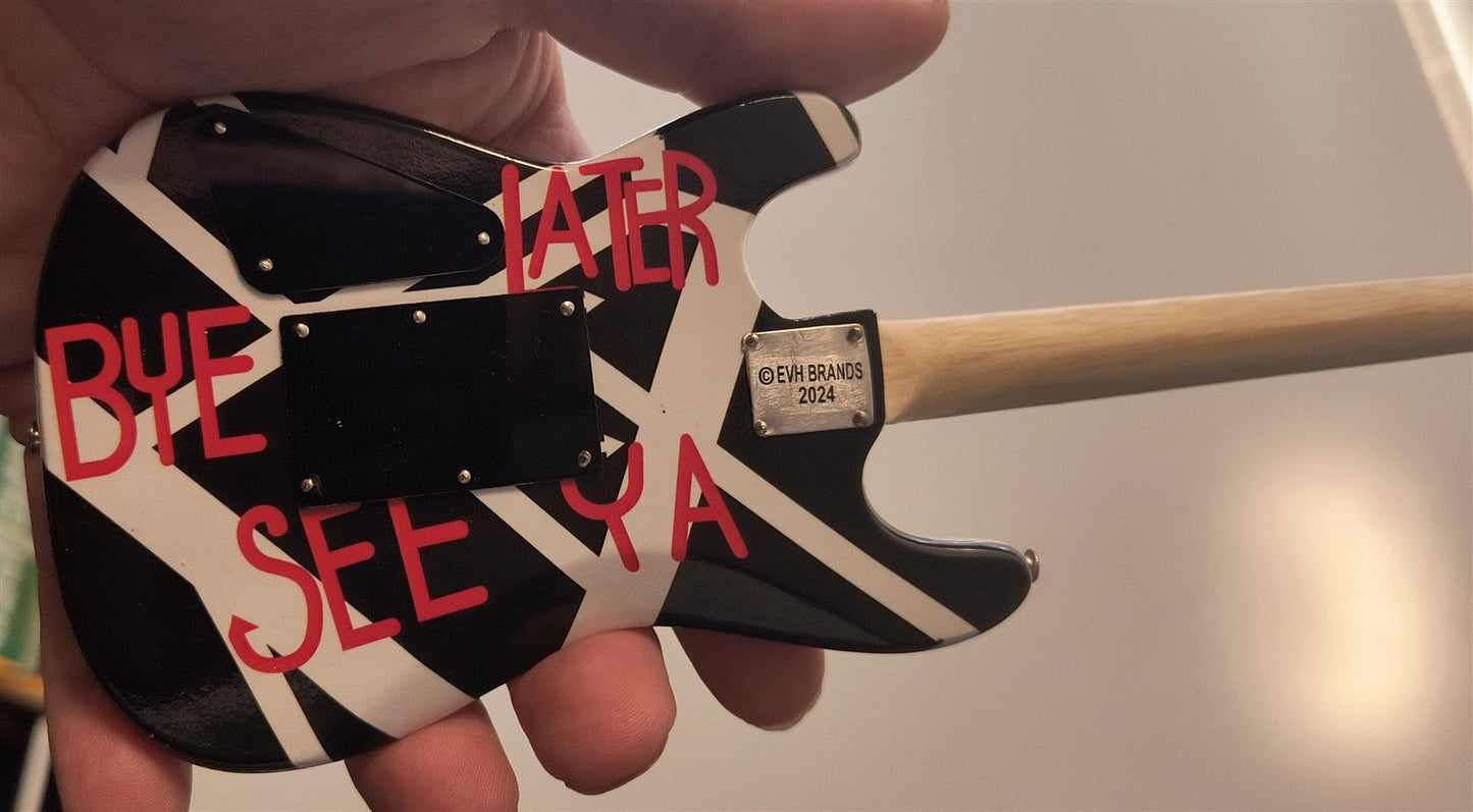 EDDIE VAN HALEN- 1981 Fair Warning "Circles" 1:4 Scale Replica Guitar ~Licensed~