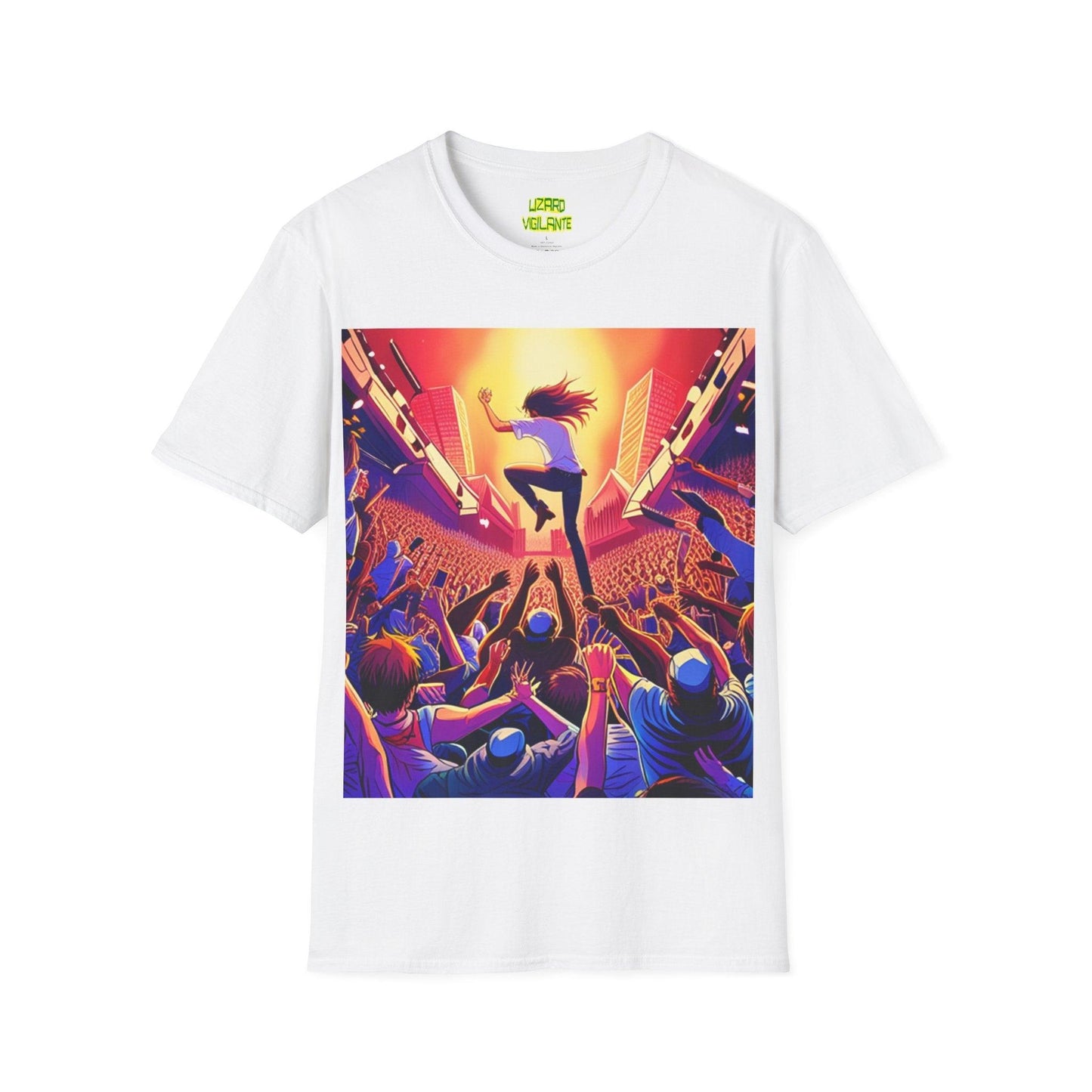 An UnMellow Concert Unisex Softstyle T-Shirt - Lizard Vigilante