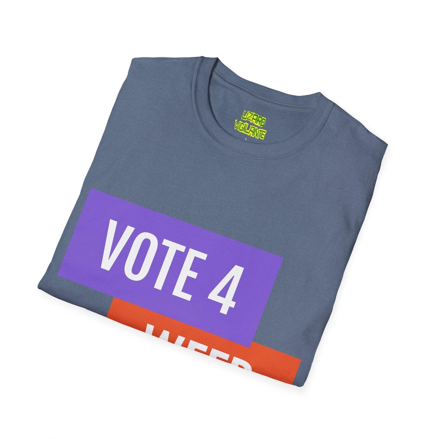 VOTE 4 WEED Unisex Softstyle T-Shirt / Pot Tee - Lizard Vigilante