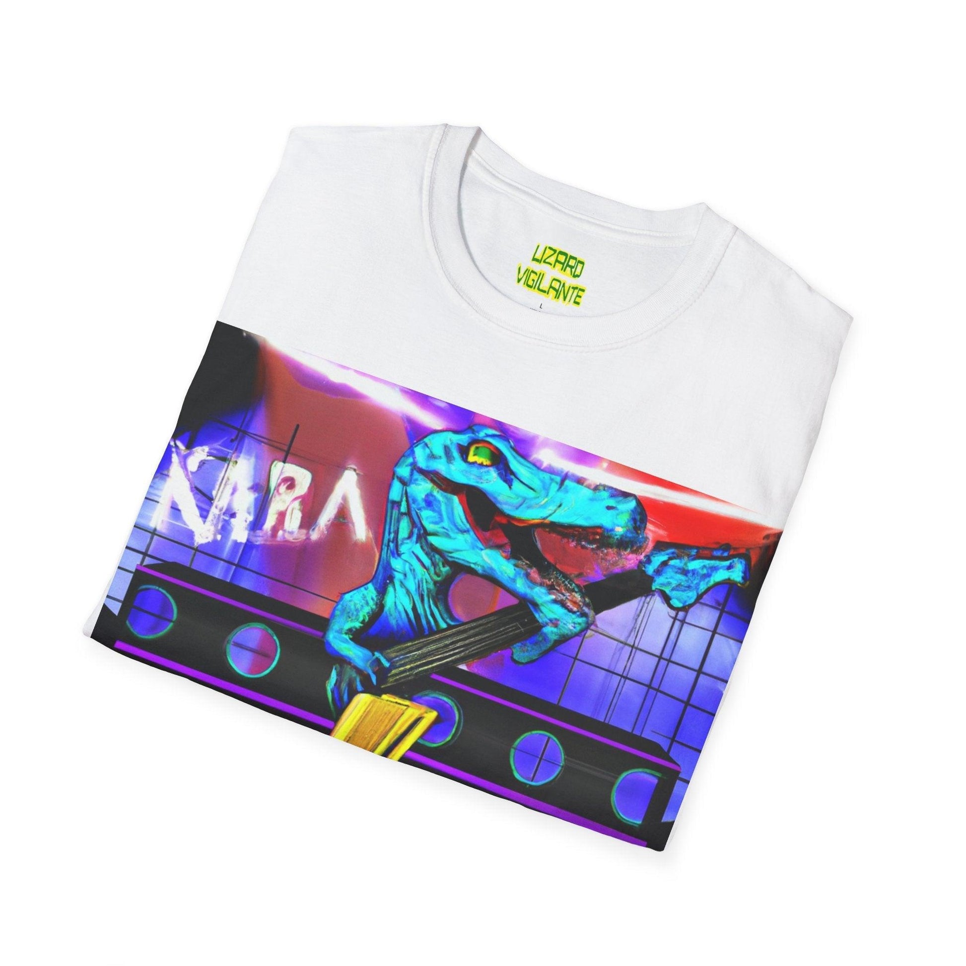 Lizard Vigilante Lightning Unisex Softstyle T-Shirt - Lizard Vigilante