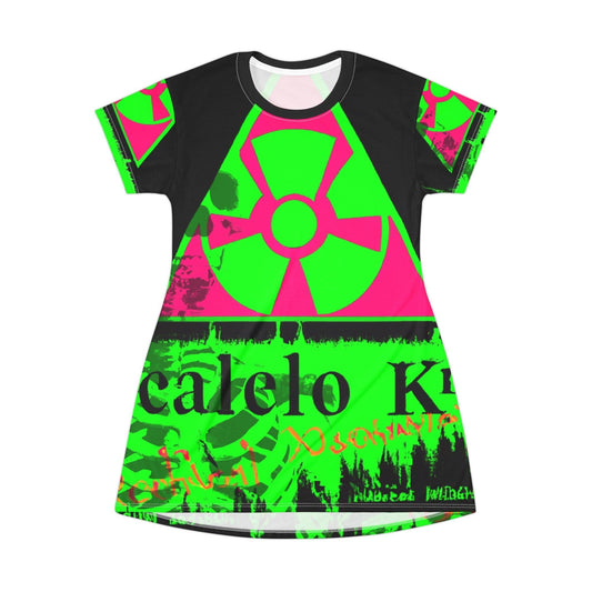 Calelo, You Can't Touch My Designs T-Shirt Dress - Lizard Vigilante