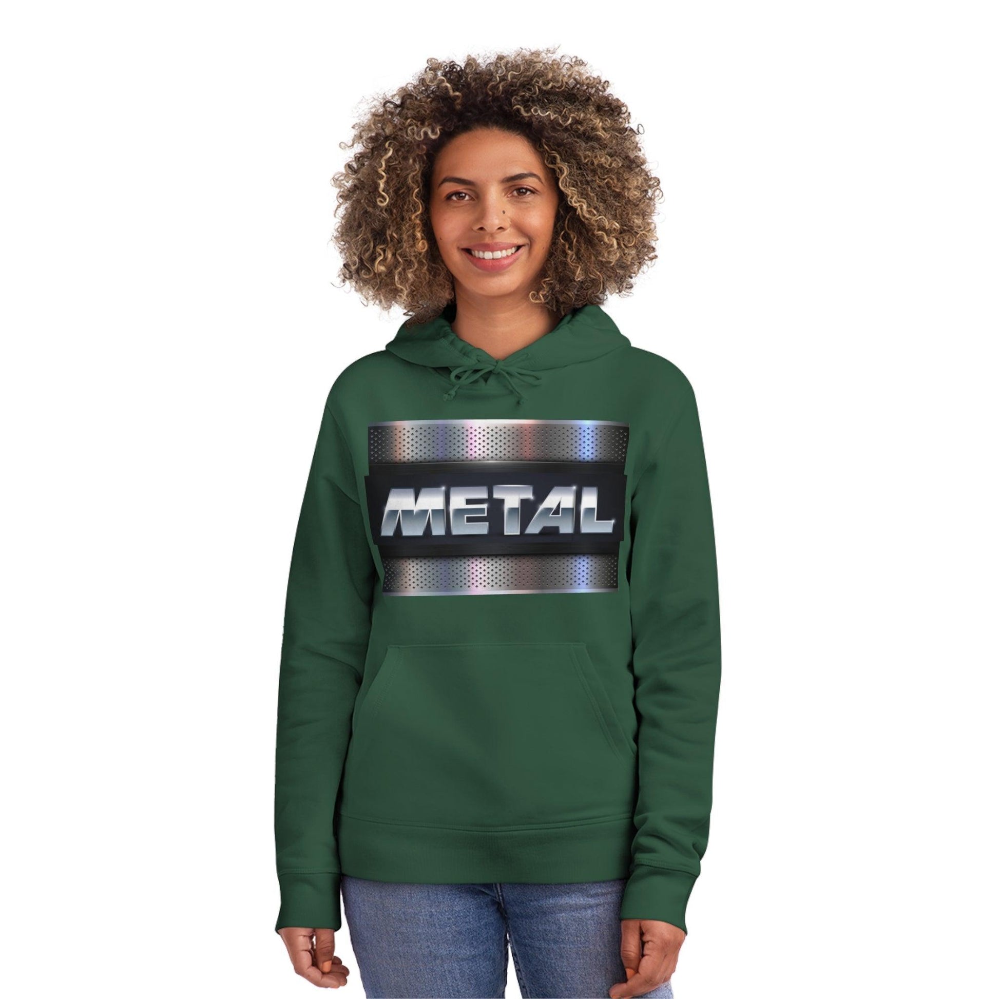 Metal Plate Unisex Drummer Hoodie - Lizard Vigilante