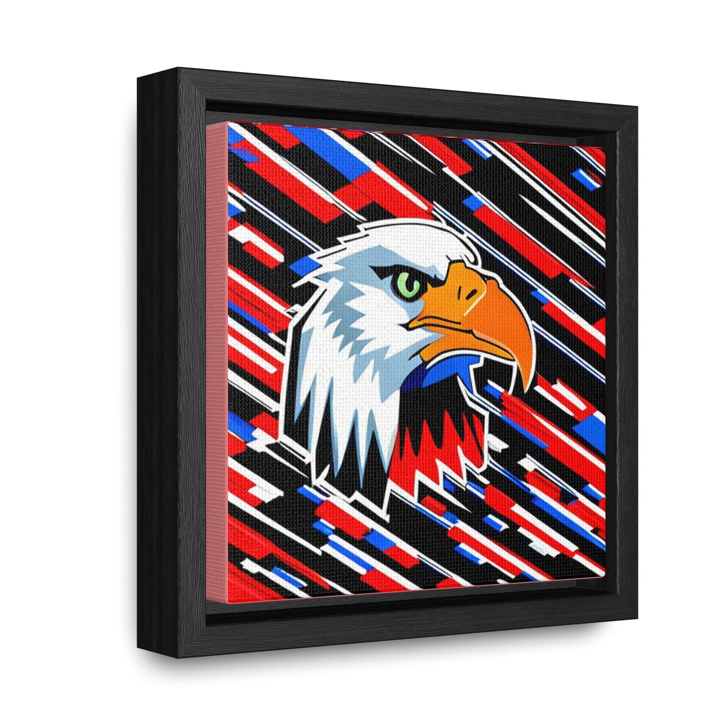 Bald Eagle Graphic Gallery Canvas Wraps, Square Frame - Lizard Vigilante