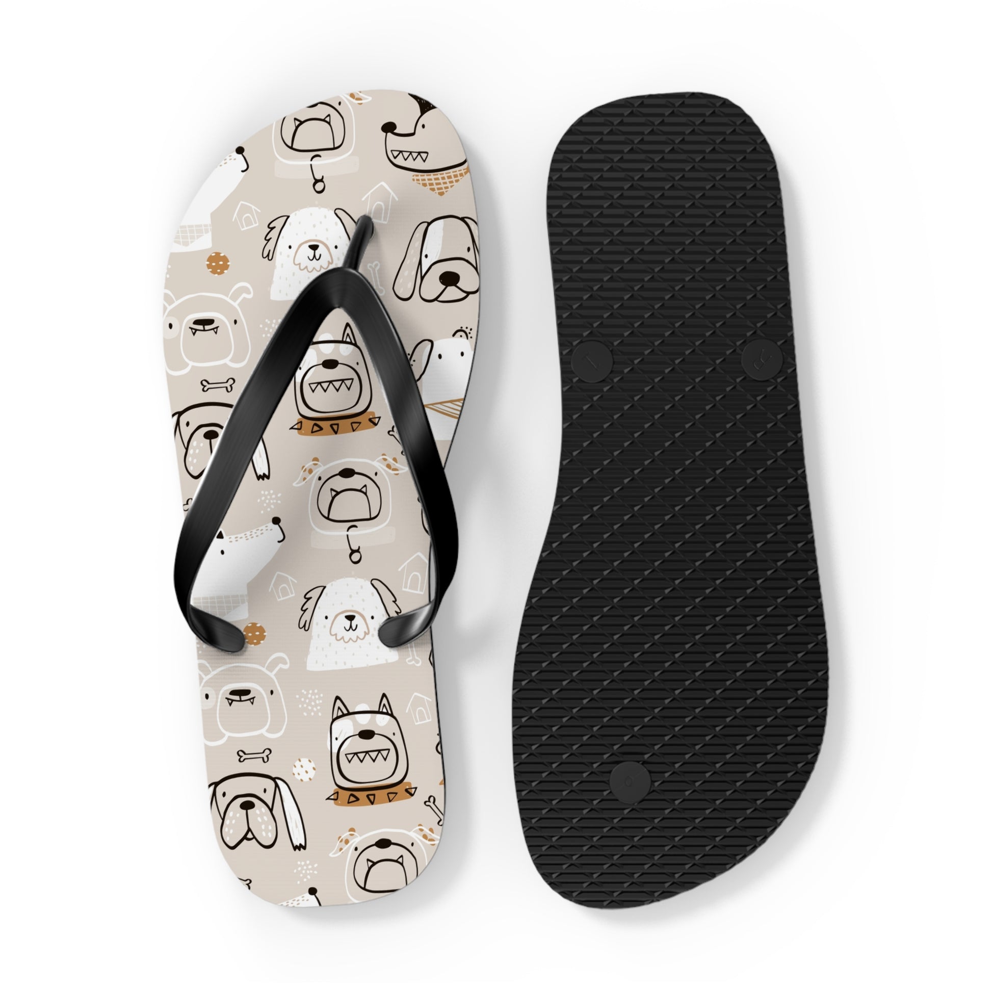 Illustrated Doggers 2 Flip Flops - Premium Shoes from Printify - Just $29.99! Shop now at Lizard Vigilante