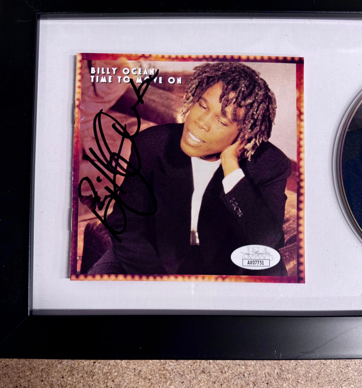 Billy Ocean Framed & Signed “Time To Move On” (1993) CD Booklet JSA COA