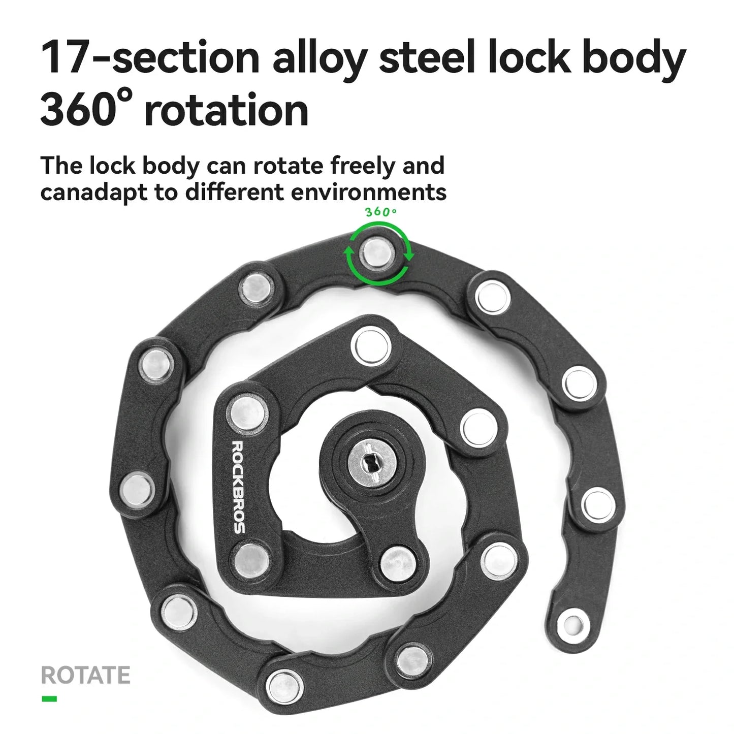 ROCKBROS HamburgerFold Anti-Theft Bike Lock