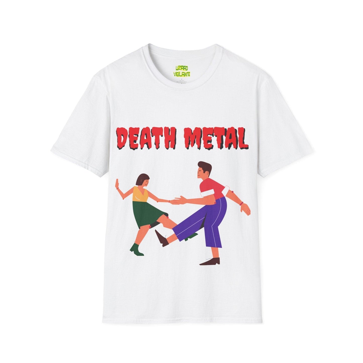 DEATH METAL Dancers Unisex Softstyle T-Shirt - Lizard Vigilante