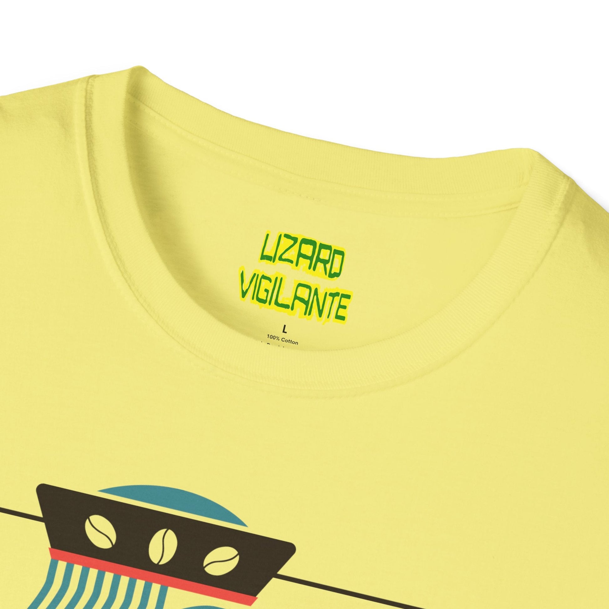 King Coffee Poker Playing Card Unisex Softstyle T-Shirt - Lizard Vigilante
