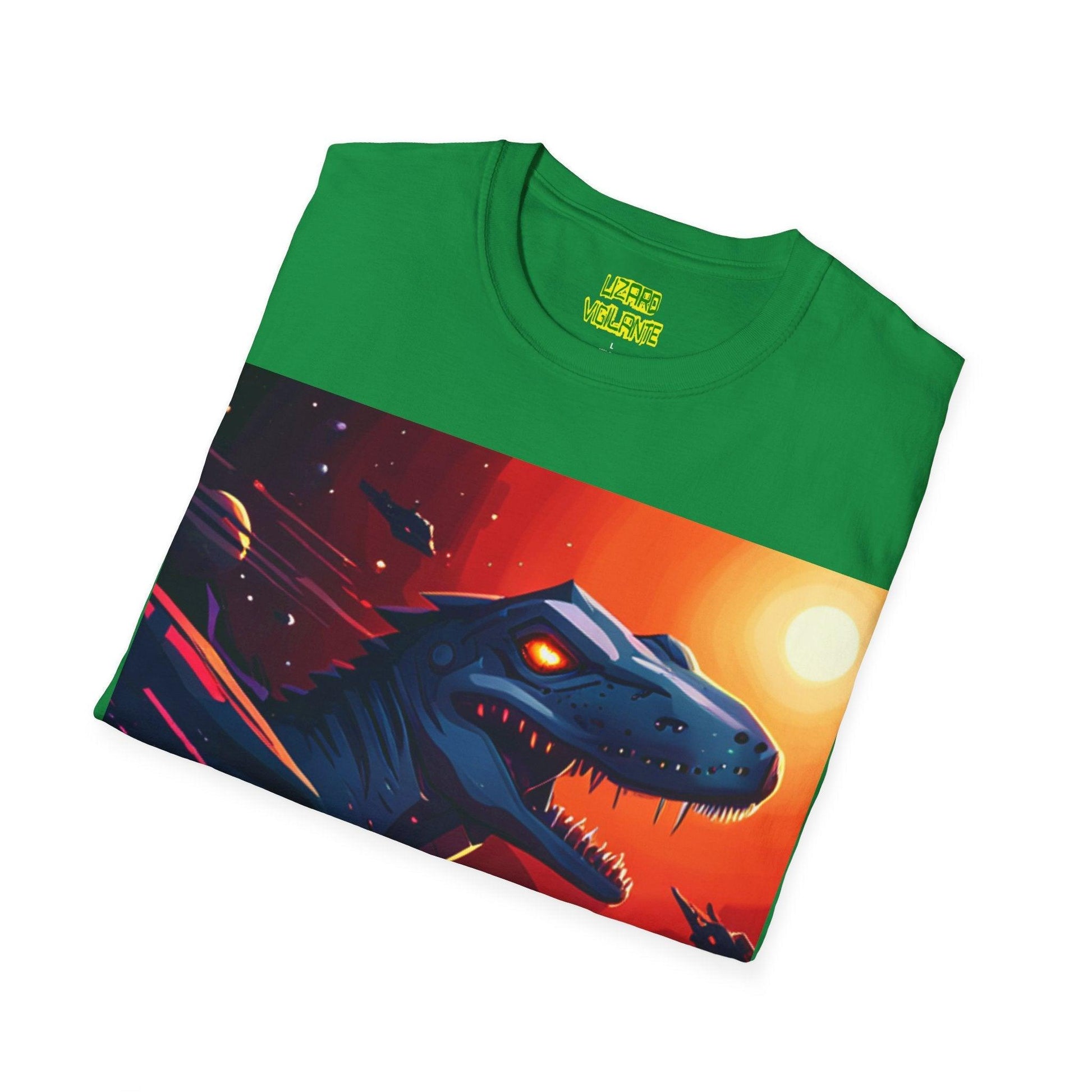 Space Lizard Vigilante Unisex Softstyle T-Shirt - Lizard Vigilante