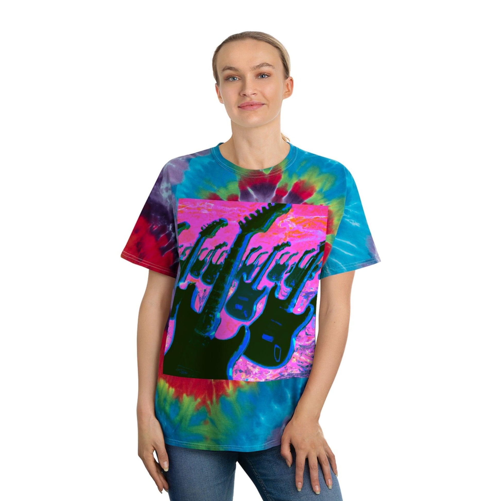 Beach Attack Tie-Dye Tee, Spiral - Lizard Vigilante