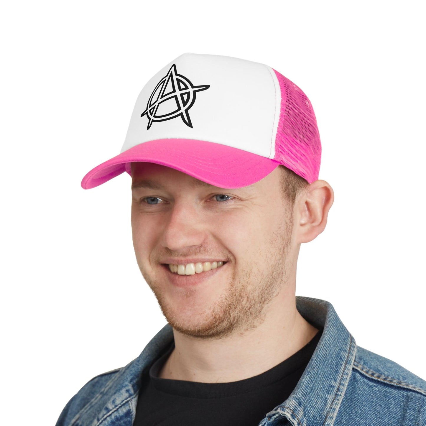 Anarchy Symbol Punker Mesh Cap - Premium Hats from Printify - Just $25.99! Shop now at Lizard Vigilante