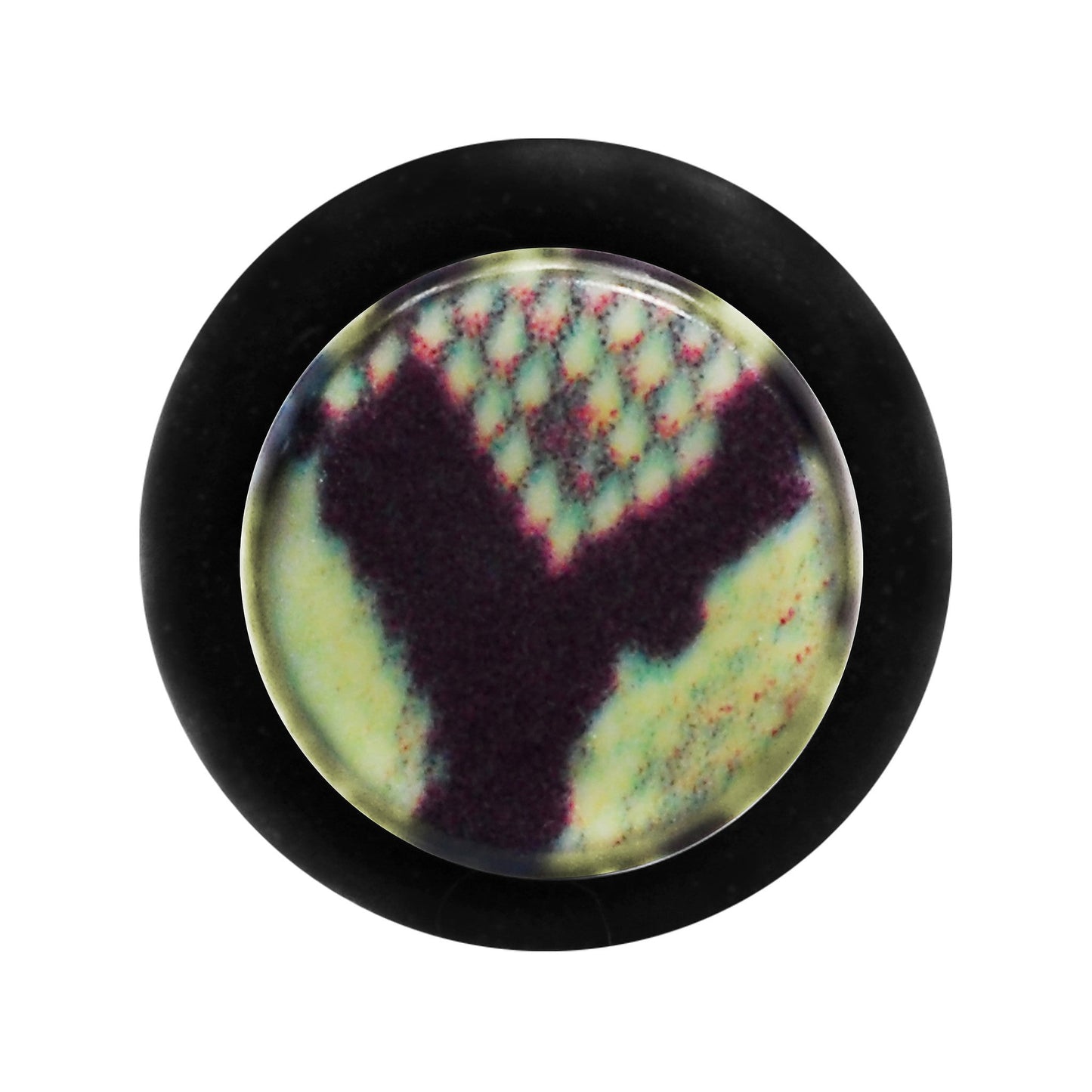 6G Green Snake Skin Acrylic Taper