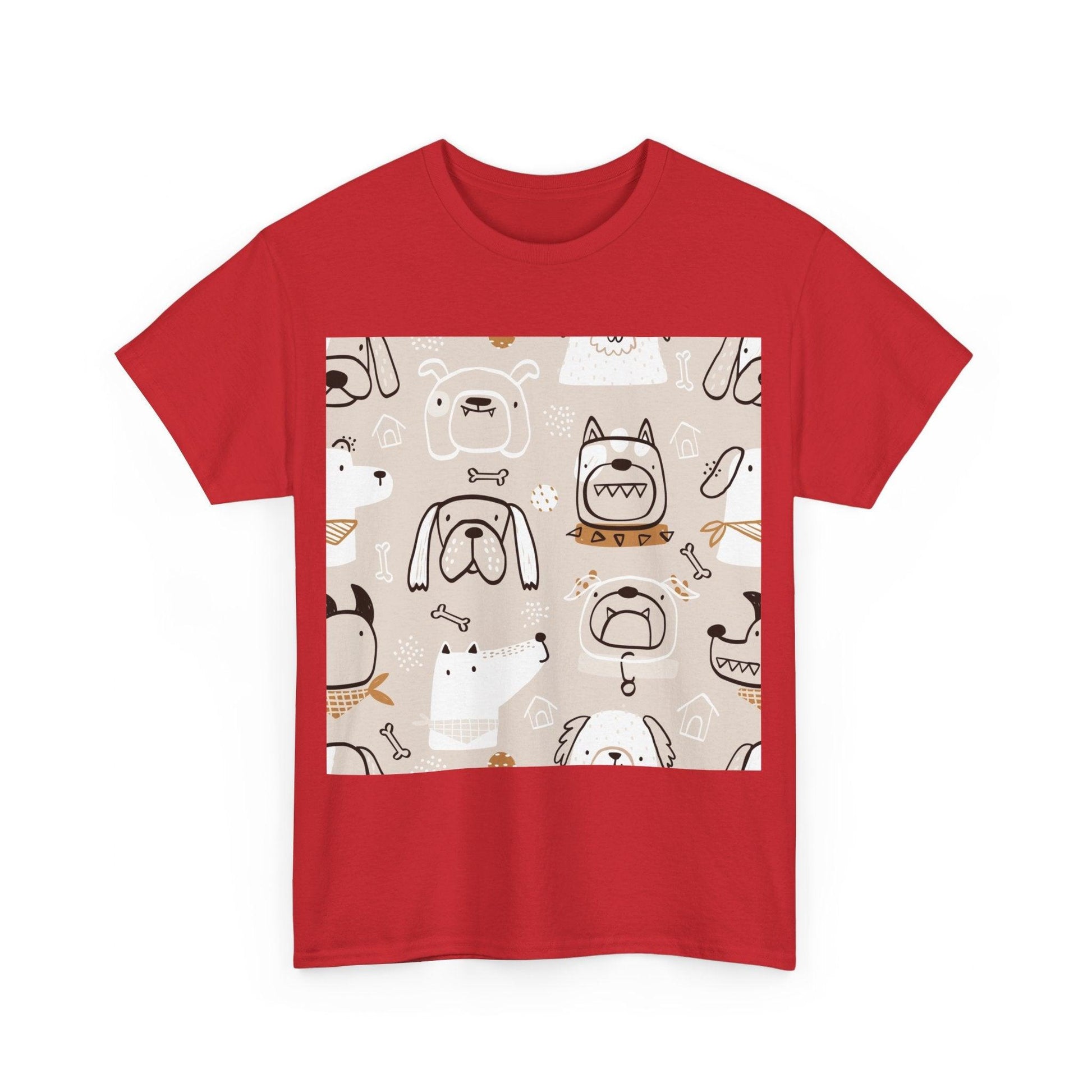 Illustrated Doggers 2 Unisex Heavy Cotton Tee - Premium T-Shirt from Printify - Just $24.20! Shop now at Lizard Vigilante