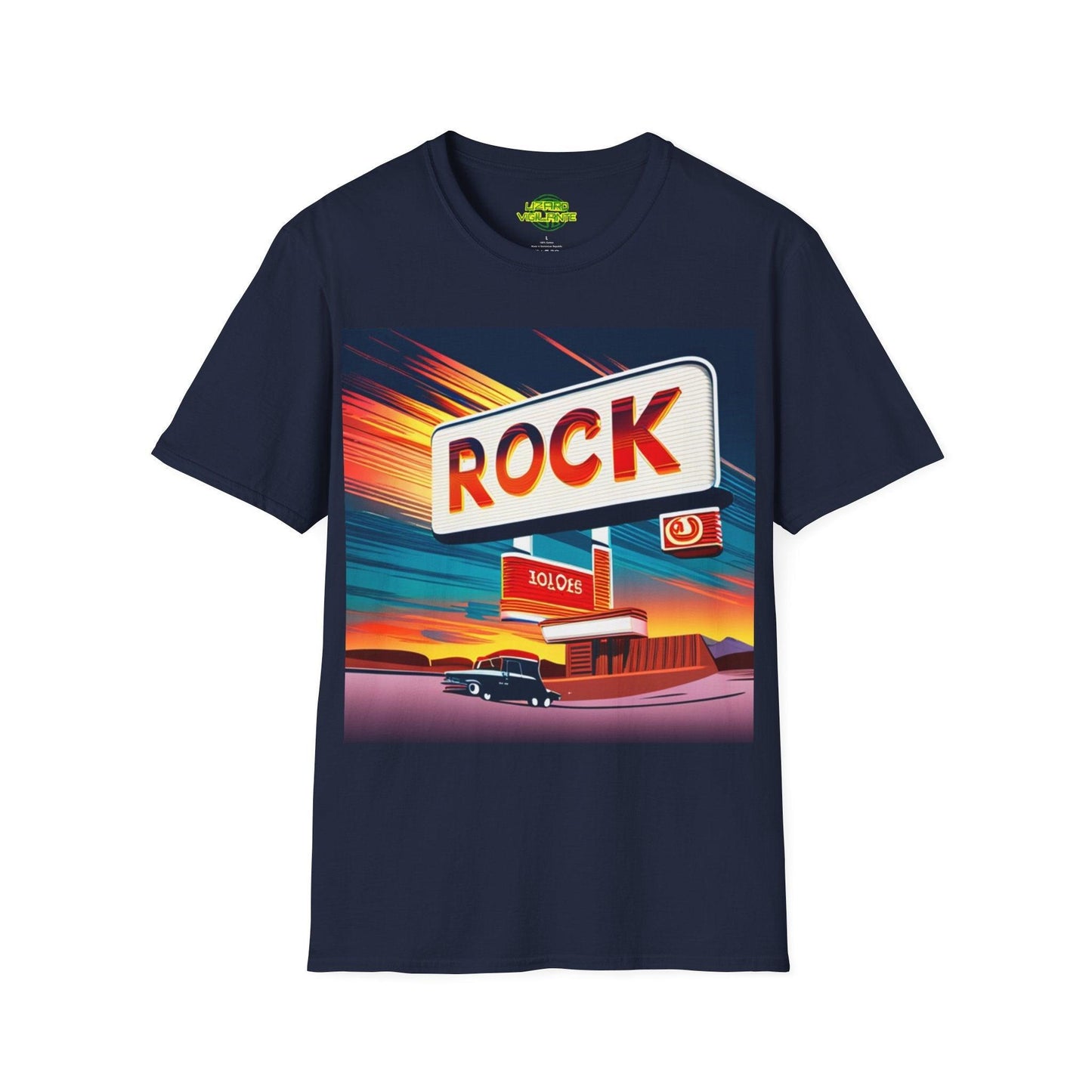 Rock Station Unisex Softstyle T-Shirt - Lizard Vigilante