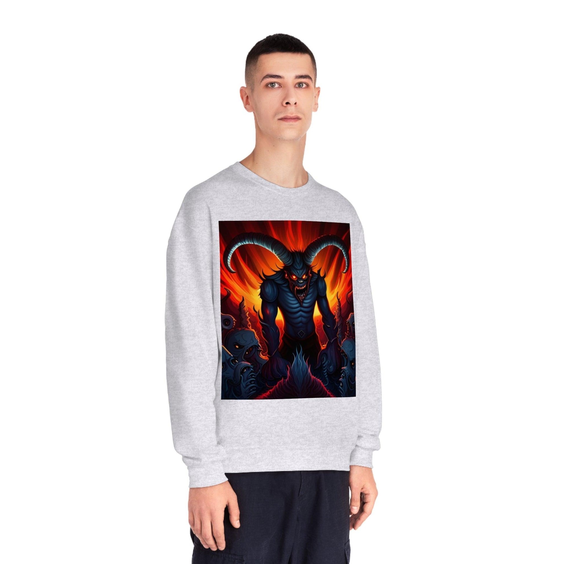 Horny Devil Unisex NuBlend® Crewneck Sweatshirt - Lizard Vigilante