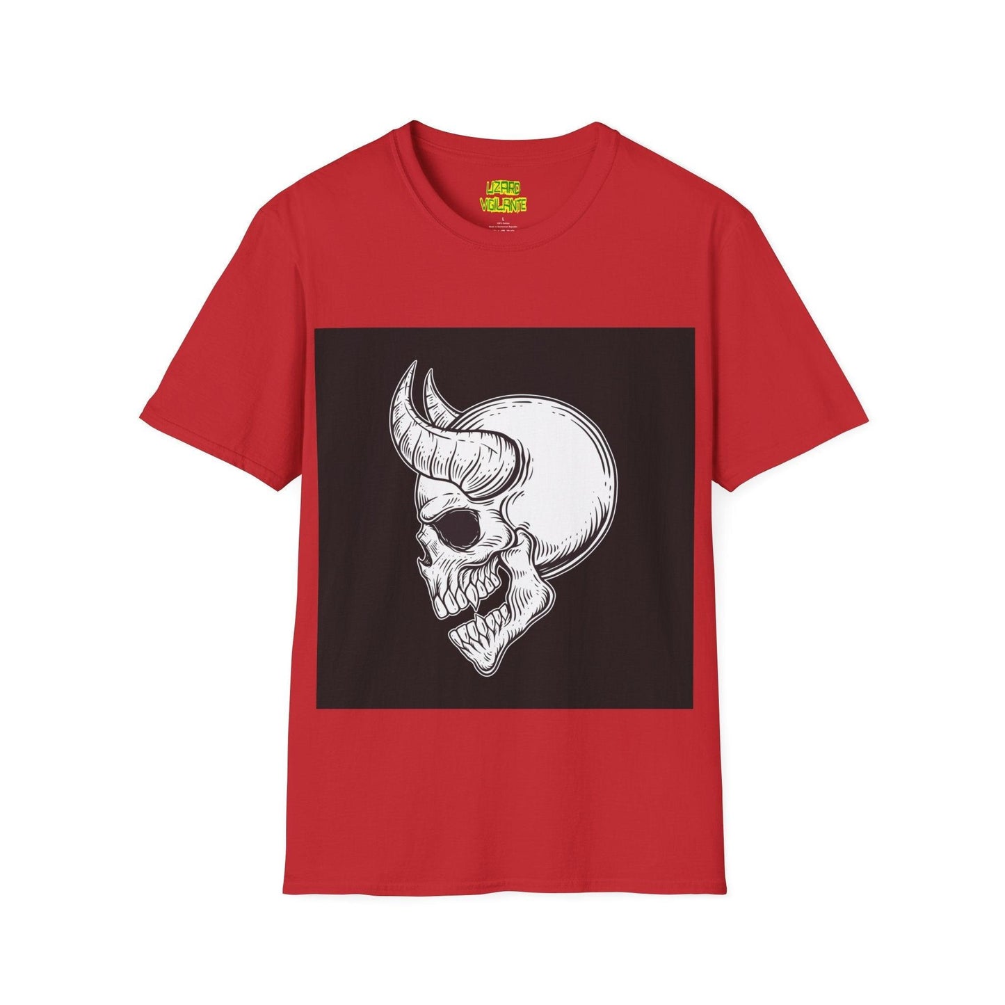 Horned Devil Unisex Softstyle T-Shirt - Lizard Vigilante