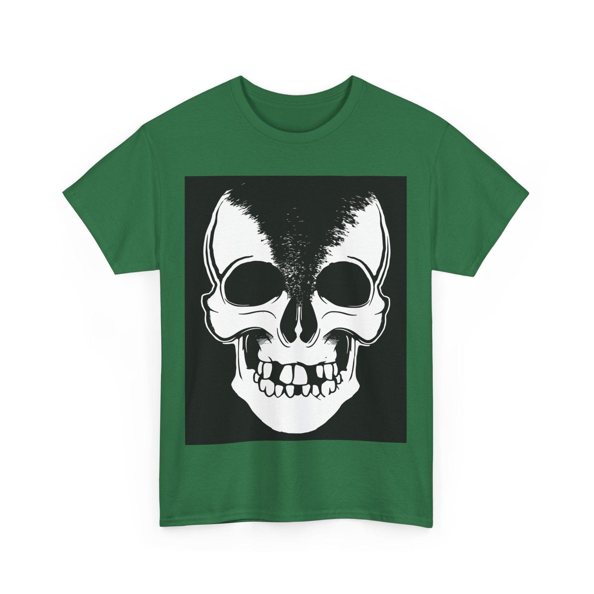 Split Skull Unisex Heavy Cotton Tee - Lizard Vigilante