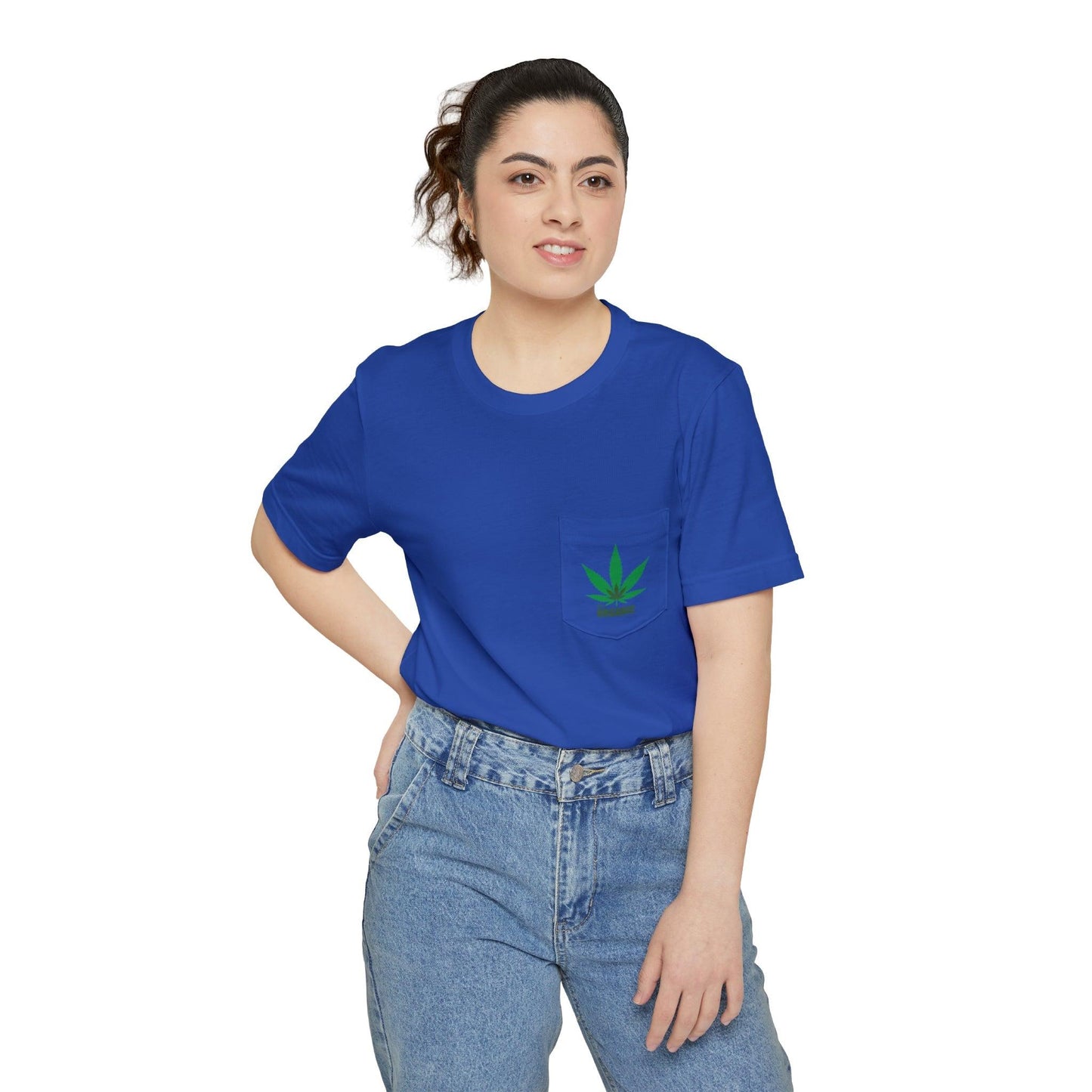 It's Organic Pot Leaf Unisex Pocket T-shirt - Lizard Vigilante