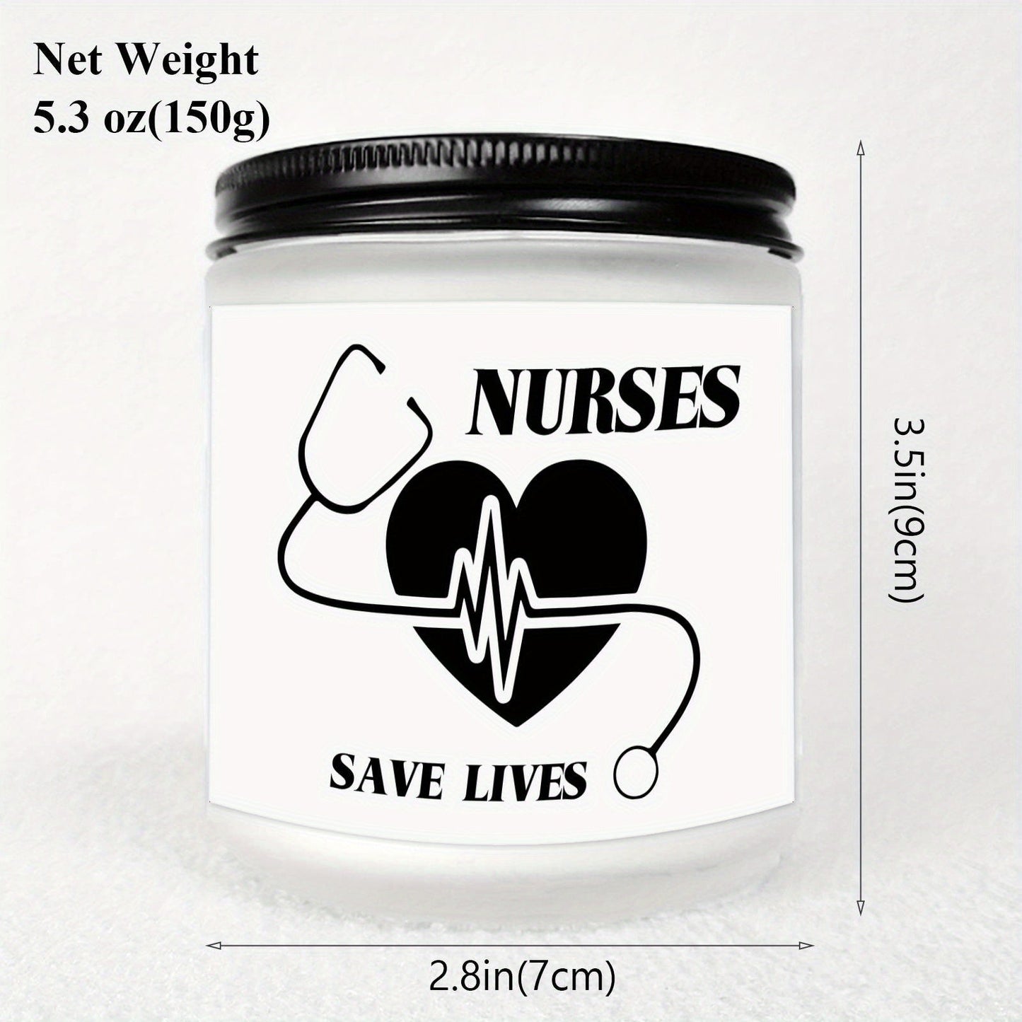 Lavender Scented Candle 5.3oz - Perfect Nursing Appreciation Gift for Men & Women, Ideal for Nurse Practitioners, Paramedics, Students - Unique Present for Birthdays, Thanksgiving, Graduation