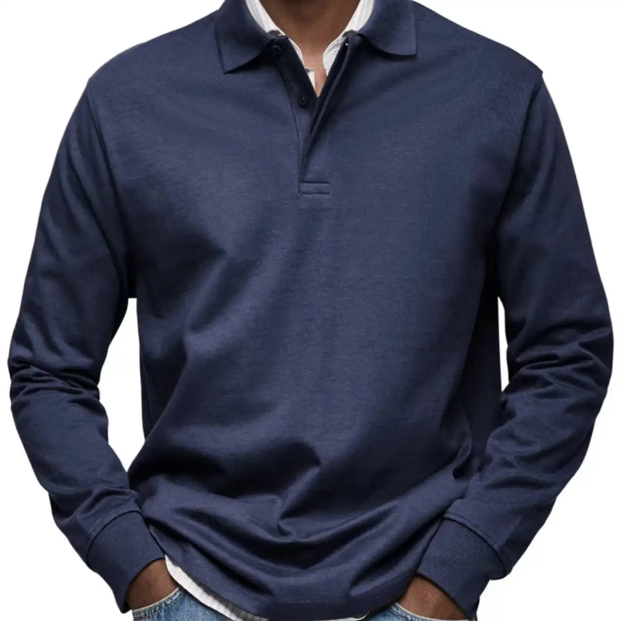 Men's Casual All-matching Long Sleeve Button Shirt