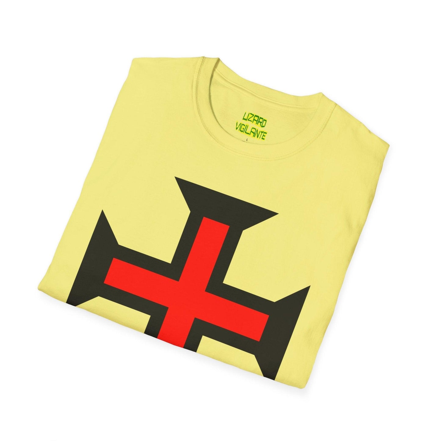 Crimson Cross Unisex Softstyle T-Shirt - Lizard Vigilante