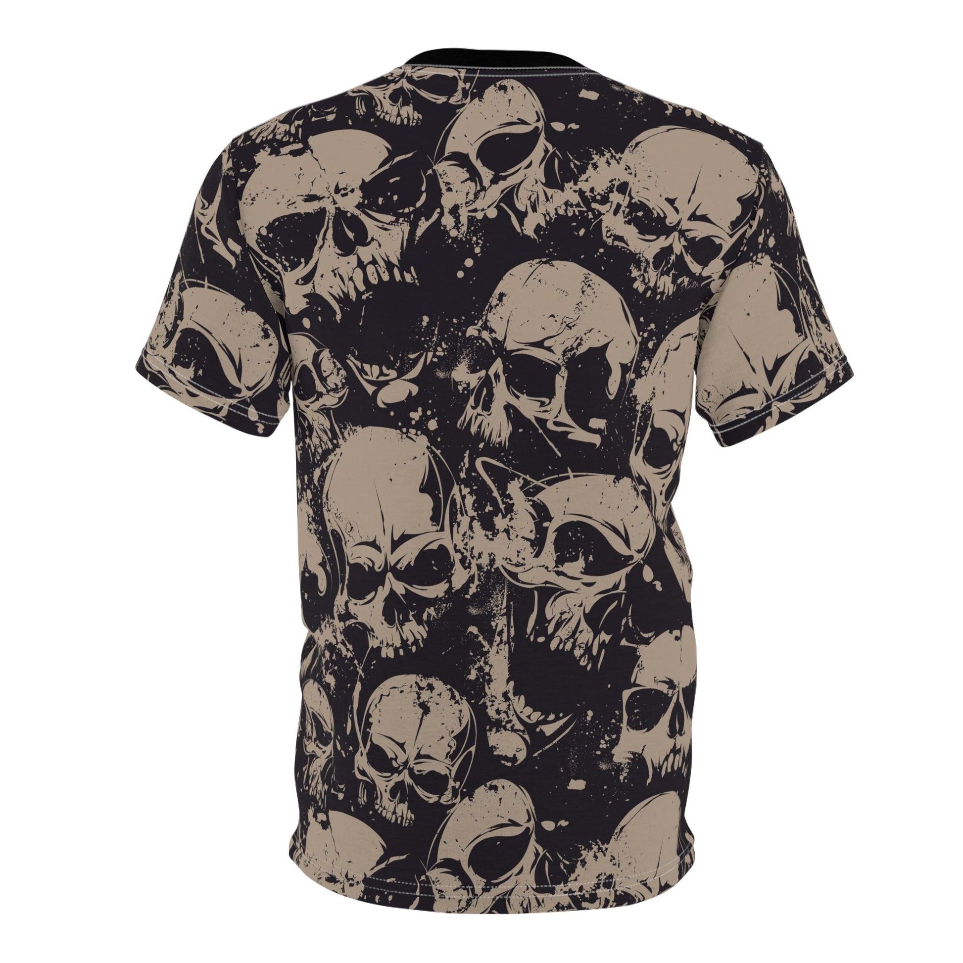 Skull Pile Unisex Cut & Sew Tee (AOP) - Lizard Vigilante