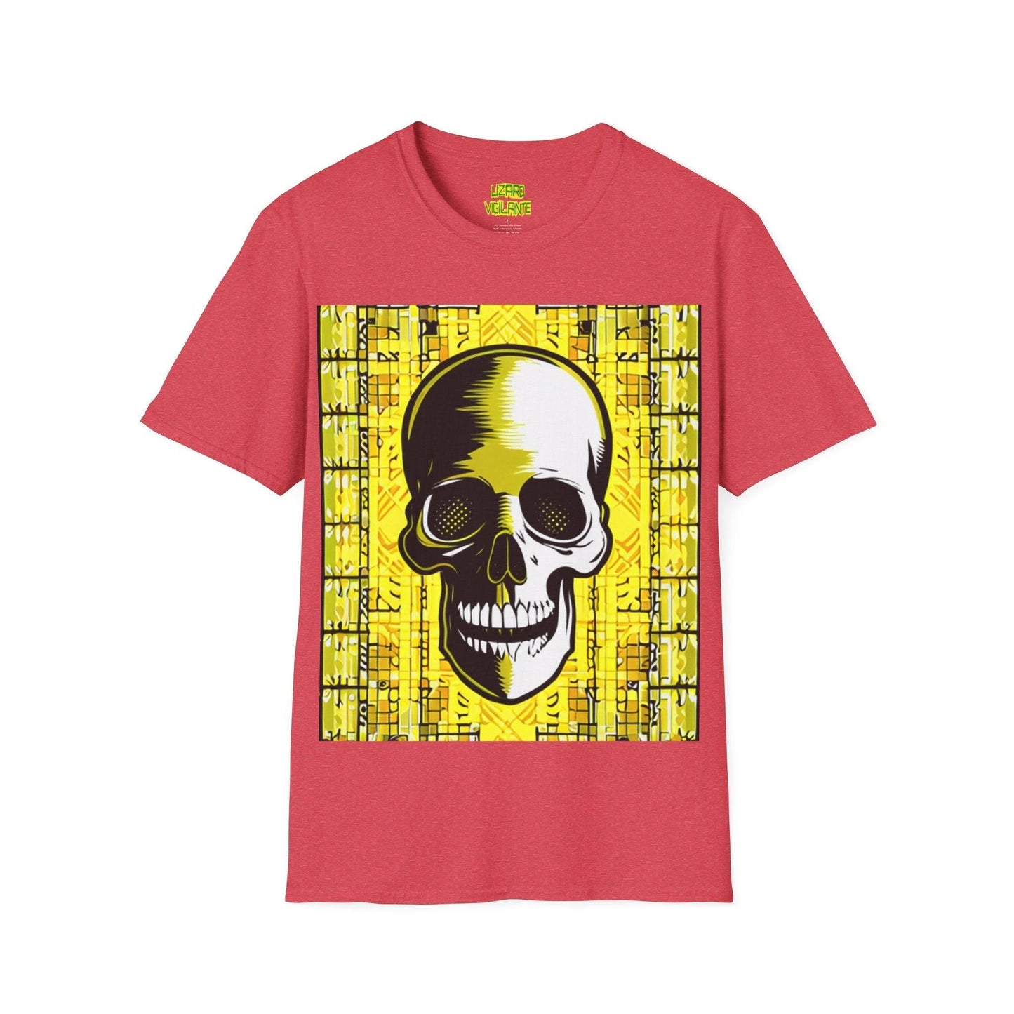 Goldgrid Skull Unisex Softstyle T-Shirt - Lizard Vigilante