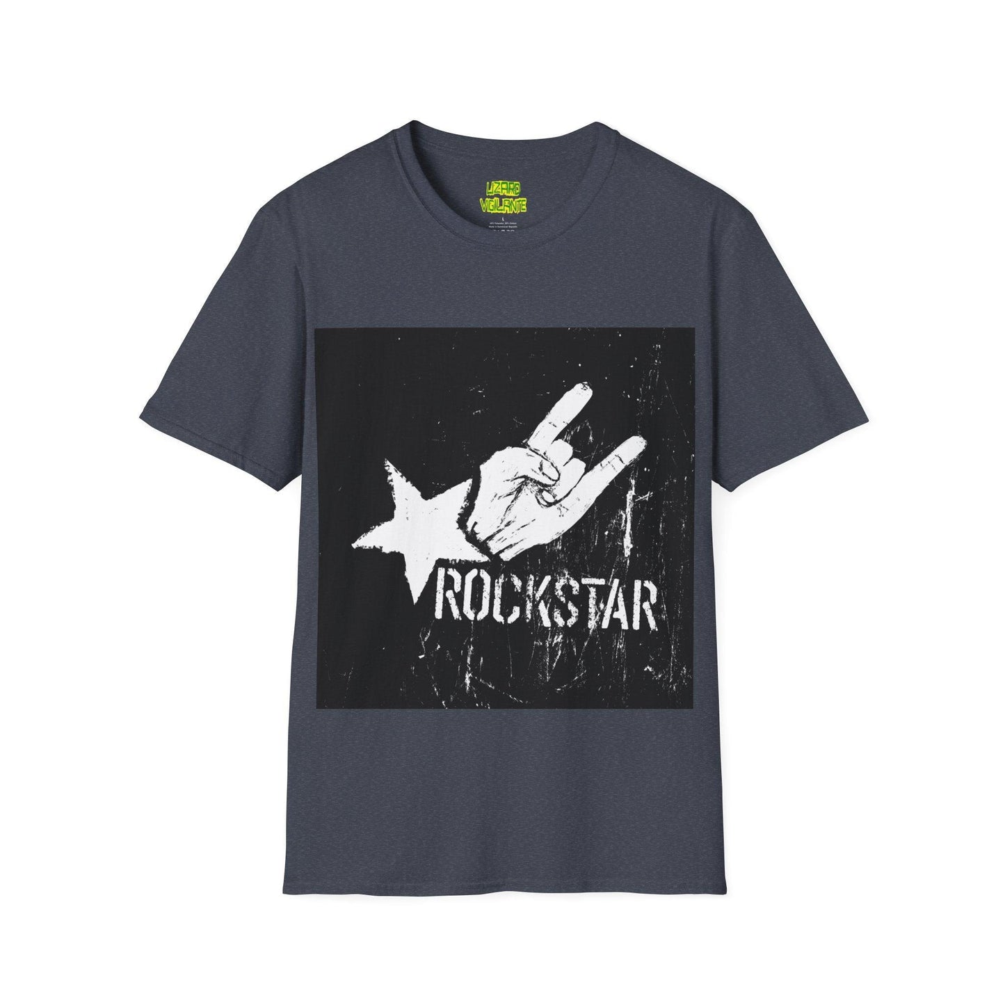 Rockstar Hand Sign Unisex Softstyle T-Shirt - Lizard Vigilante