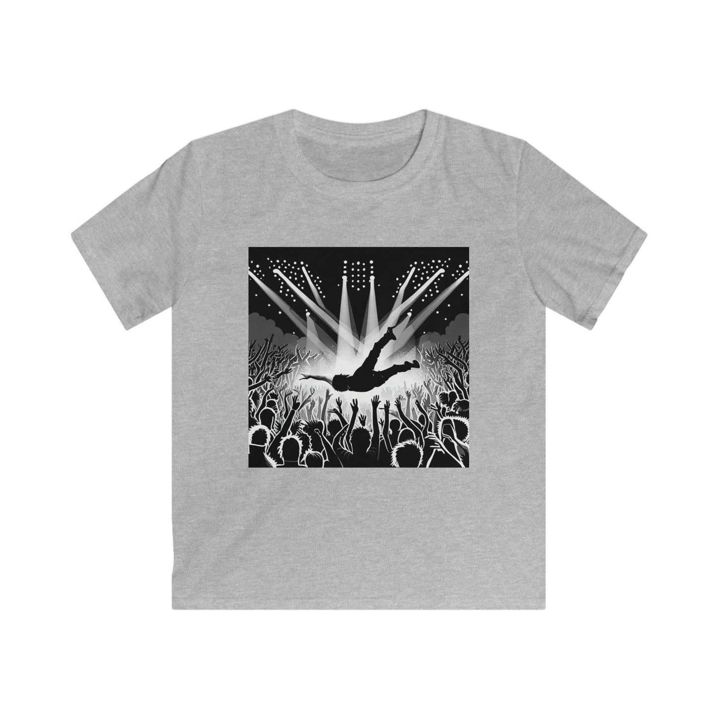 Crowd Surfing Metal Kids Softstyle Tee - Lizard Vigilante