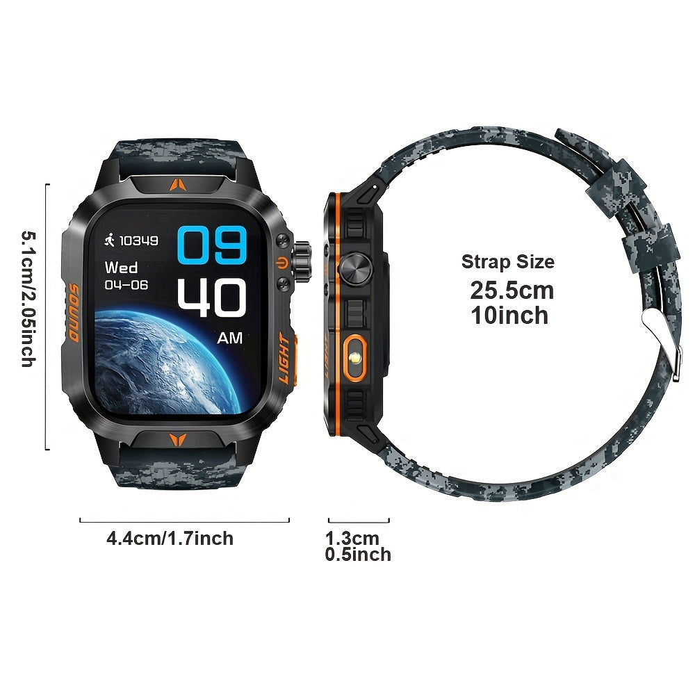 Rugged Outdoor Smartwatch | 2024's Ultimate Fitness Tracker For Android iPhone - Premium smart watch from Lizard Vigilante - Just $48.88! Shop now at Lizard Vigilante