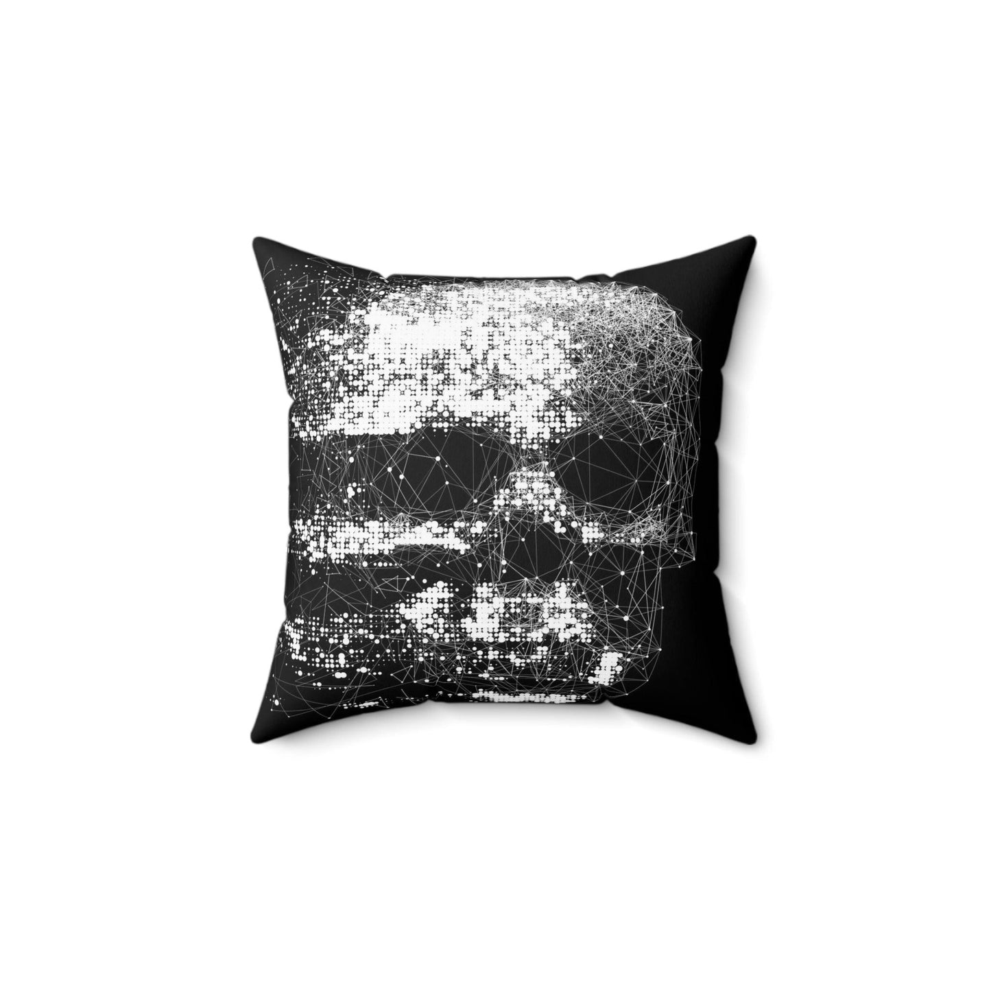 Skullvap Spun Polyester Square Pillow - Lizard Vigilante